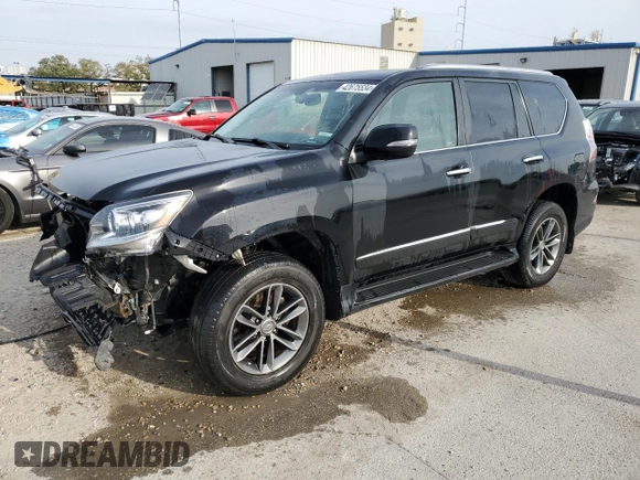 2019 Lexus GX with VIN JTJJM7FX5K5219254, listed as a Copart auction lot 42675534 with 130,800 mi miles and Salvage Title. Bid and sale history available at carsss.com. Image 1.