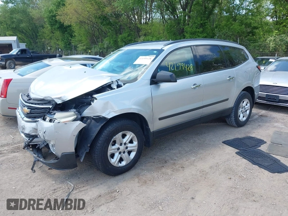 2014 Chevrolet Traverse LS z VIN 1GNKVFED1EJ334488, wystawiony jako IAAI lot #42199428 z przebiegiem 161 200 mil mil oraz . Historia ofert i sprzedaży dostępna na DreamBid. Obrazek 19.