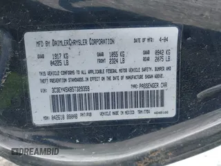 2005 Chrysler PT Cruiser with VIN 3C3EY45X85T329359, listed as a IAAI auction lot 41372450 with 104,219 mi miles. Bid and sale history available at carsss.com. Image 9.
