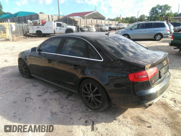 2013 Audi S4 Prestige with VIN WAUKGAFL5DA085460, listed as a IAAI auction lot 42172760 with 134,739 mi miles and . Bid and sale history available at DreamBid. Image 3.