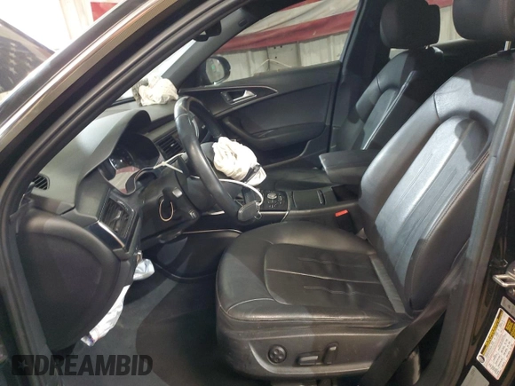 2015 Audi A6 Premium Plus with VIN WAUFGAFC5FN013221, listed as a Copart auction lot 48854395 with 155,728 mi miles and Salvage title. Bid and sale history available at DreamBid. Image 7.