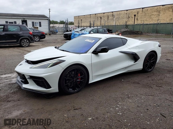 2023 Chevrolet Corvette 2LT with VIN 1G1YB2D41P5113385, listed as a Copart auction lot 57775785 with 16,035 mi miles and Salvage title. Bid and sale history available at DreamBid. Image 1.