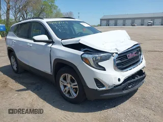 2019 GMC Terrain SLE z VIN 3GKALMEV9KL145779, wystawiony jako IAAI lot #42107217 z przebiegiem 141 060 mil mil oraz . Historia ofert i sprzedaży dostępna na DreamBid. Obrazek 1.