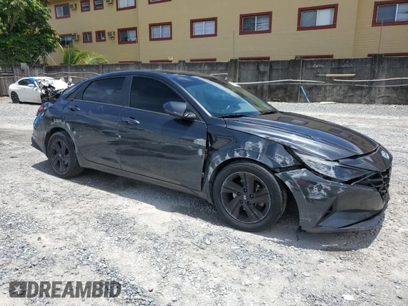2023 Hyundai Elantra SEL with VIN 5NPLM4AG3PH094666, listed as a Copart auction lot 60525395 with 80,518 mi miles and Salvage title. Bid and sale history available at DreamBid. Image 4.