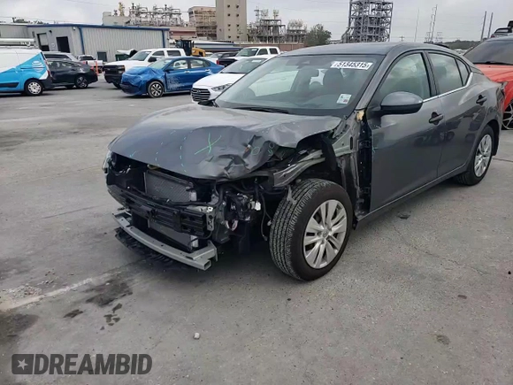 2025 Nissan Sentra S with VIN 3N1AB8BV5SY251324, listed as a Copart auction lot 51345315 with 4,642 mi miles and Salvage Title. Bid and sale history available at DreamBid. Image 11.