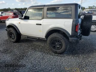 2023 Ford Bronco with VIN 1FMDE5CH4PLB68214, listed as a Copart auction lot 80103624 with 15,189 mi miles and Salvage Title. Bid and sale history available at carsss.com. Image 2.