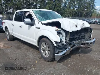 2015 Ford F-150 XLT w/HD Payload Pkg with VIN 1FTFW1EF9FFB93654, listed as a IAAI auction lot 41983418 with 158,754 mi miles. Bid and sale history available at carsss.com. Image 1.