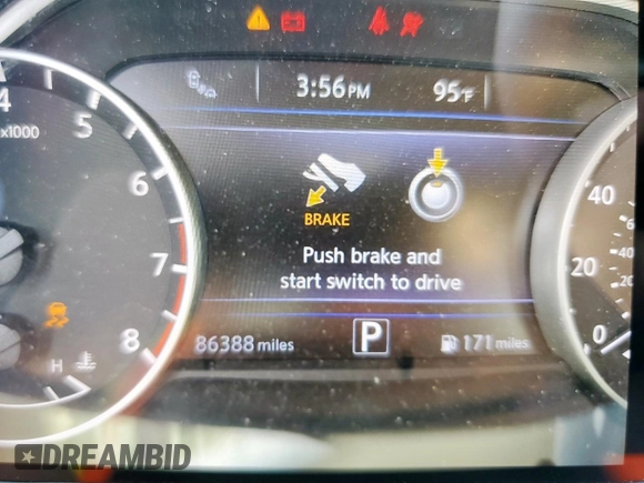 2018 Nissan Murano SL z VIN 5N1AZ2MG4JN109087, wystawiony jako Copart lot #57267565 z przebiegiem 86 388 mil mil oraz Szkoda całkowita • Salvage title. Historia ofert i sprzedaży dostępna na DreamBid. Obrazek 9.