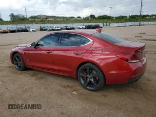 2020 Genesis G70 3.3T with VIN KMTG34LE6LU064126, listed as a Copart auction lot 58078495 with 57,903 mi miles and Salvage title. Bid and sale history available at DreamBid. Image 2.