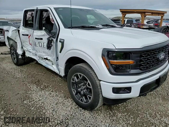 2024 Ford F-150 STX with VIN 1FTEW2LP8RKD86855, listed as a Copart auction lot 49816755 with 18,361 mi miles and Salvage Title. Bid and sale history available at carsss.com. Image 10.