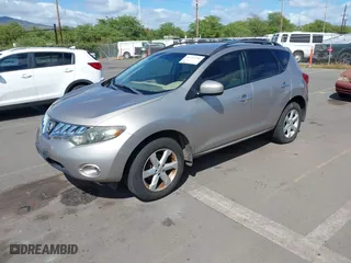 2009 Nissan Murano SL with VIN JN8AZ18U19W003298, listed as a IAAI auction lot 41723756 with 151,482 mi miles. Bid and sale history available at carsss.com. Image 2.
