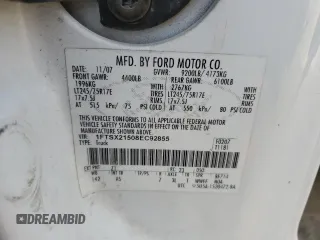 2008 Ford Super Duty F-250 SRW XL with VIN 1FTSX21508EC92855, listed as a Copart auction lot 82299124 with 122,566 mi miles and Salvage Title. Bid and sale history available at carsss.com. Image 12.