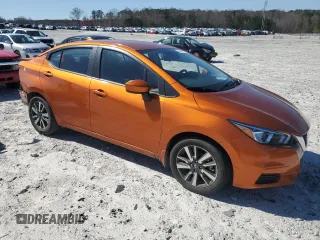 2022 Nissan Versa SV with VIN 3N1CN8EV5NL841939, listed as a Copart auction lot 48990195 with 57,076 mi miles and Salvage title. Bid and sale history available at DreamBid. Image 4.