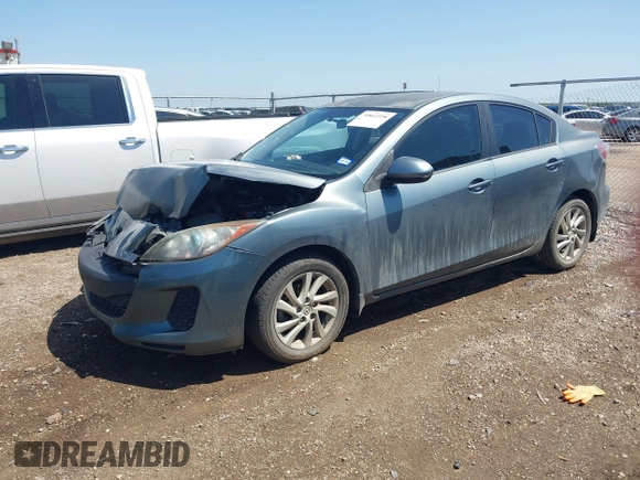 2012 Mazda Mazda3 i Touring with VIN JM1BL1V82C1606614, listed as a IAAI auction lot 41861558 with Not Provided miles. Bid and sale history available at carsss.com. Image 17.