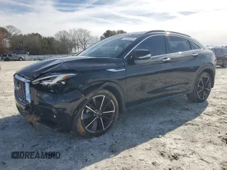 2022 Infiniti QX55 Essential with VIN 3PCAJ5K32NF101572, listed as a Copart auction lot 45556395 with 45,856 mi miles and Salvage Title. Bid and sale history available at DreamBid. Image 1.