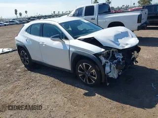 2019 Lexus UX with VIN JTHY3JBH5K2015179, listed as a IAAI auction lot 41597943 with 51,401 mi miles. Bid and sale history available at carsss.com. Image 1.