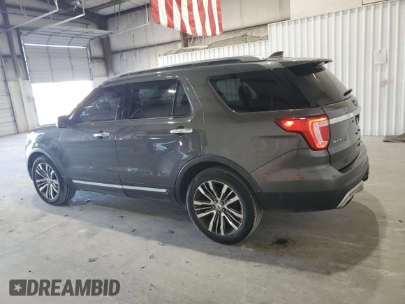 2017 Ford Explorer Platinum z VIN 1FM5K8HT9HGC21236, wystawiony jako Copart lot #66230535 z przebiegiem 145 201 mil mil oraz Czysty tytuł • Clean title. Historia ofert i sprzedaży dostępna na DreamBid. Obrazek 2.