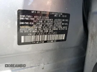 2020 Subaru Forester Limited with VIN JF2SKASC7LH521451, listed as a Copart auction lot 61656715 with Not provided miles and Salvage title. Bid and sale history available at DreamBid. Image 13.