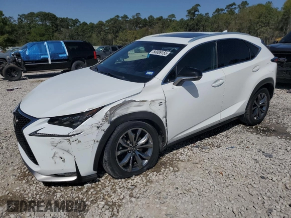 2016 Lexus NX 200t with VIN JTJYARBZXG2030618, listed as a Copart auction lot 50089155 with 161,773 mi miles and Salvage Title. Bid and sale history available at carsss.com. Image 1.