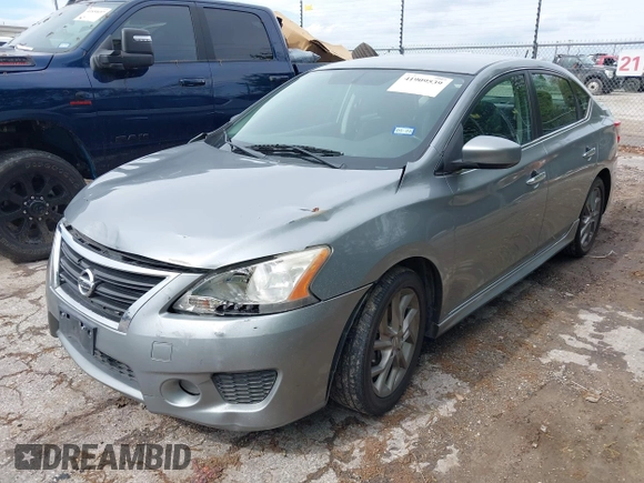 2013 Nissan Sentra SR with VIN 3N1AB7AP3DL645045, listed as a IAAI auction lot 41909539 with 155,220 mi miles and . Bid and sale history available at DreamBid. Image 2.