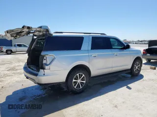 2019 Ford Expedition Max XLT with VIN 1FMJK1JT8KEA37151, listed as a Copart auction lot 50173895 with 142,360 mi miles and Salvage Title. Bid and sale history available at DreamBid. Image 3.