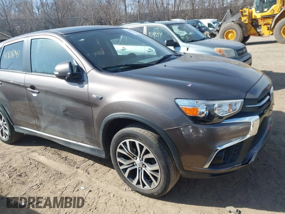2018 Mitsubishi Outlander Sport ES 2.0 with VIN JA4AP3AU8JU022979, listed as a IAAI auction lot 41808941 with 100,933 mi miles. Bid and sale history available at carsss.com. Image 1.