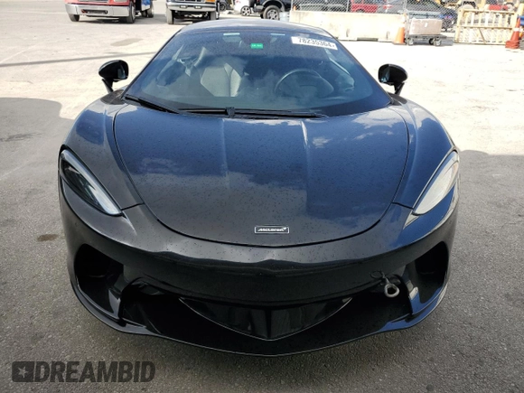 2022 McLaren GT with VIN SBM22GCA7NW001853, listed as a Copart auction lot 78235364 with 11,294 mi miles and Salvage Title. Bid and sale history available at carsss.com. Image 5.
