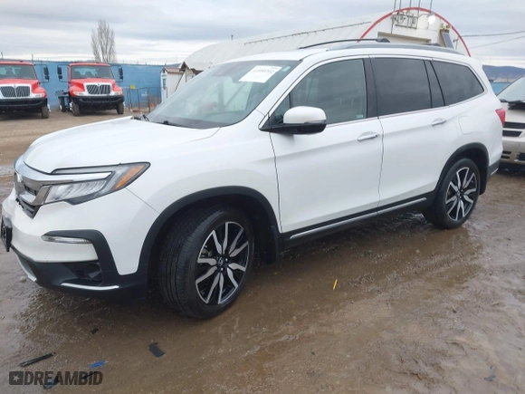 2021 Honda Pilot Elite with VIN 5FNYF6H03MB044154, listed as a IAAI auction lot 41050202 with 60,331 mi miles. Bid and sale history available at carsss.com. Image 19.