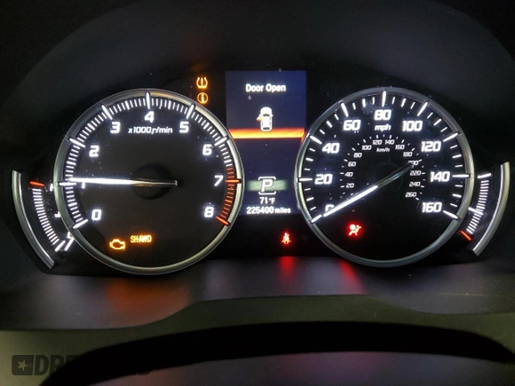 2014 Acura MDX Technology with VIN 5FRYD4H48EB021045, listed as a Copart auction lot 56989335 with 225,400 mi miles and Non repairable. Bid and sale history available at DreamBid. Image 9.