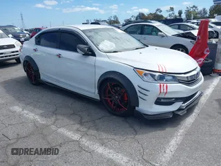 2016 Honda Accord Sport with VIN 1HGCR2F58GA067551, listed as a IAAI auction lot 41788303 with 101,033 mi miles and . Bid and sale history available at DreamBid. Image 1.
