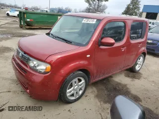 2012 Nissan Cube 1.8 S with VIN JN8AZ2KR9CT252628, listed as a Copart auction lot 47381215 with 183,723 mi miles and Salvage Title. Bid and sale history available at carsss.com. Image 1.