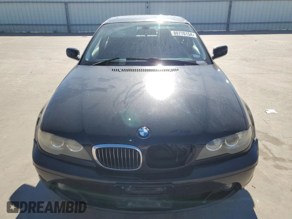 2006 BMW 3 Series 325Ci with VIN WBABD33456PM51127, listed as a Copart auction lot 80770154 with 141,717 mi miles and Clean Title. Bid and sale history available at carsss.com. Image 5.