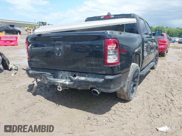 2020 Ram 1500 Big Horn with VIN 1C6SRFFT3LN103124, listed as a IAAI auction lot 42452220 with 122,285 mi miles and . Bid and sale history available at DreamBid. Image 4.