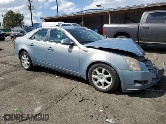 2008 Cadillac CTS RWD with VIN 1G6DF577880146676, listed as a Copart auction lot 53386615 with 172,648 mi miles and Salvage title. Bid and sale history available at DreamBid. Image 4.