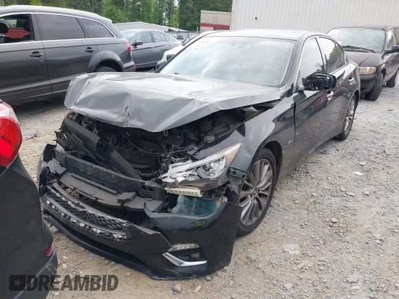 2018 Infiniti Q50 Luxe with VIN JN1EV7APXJM353659, listed as a IAAI auction lot 39289470 with 124,830 mi miles and . Bid and sale history available at DreamBid. Image 13.