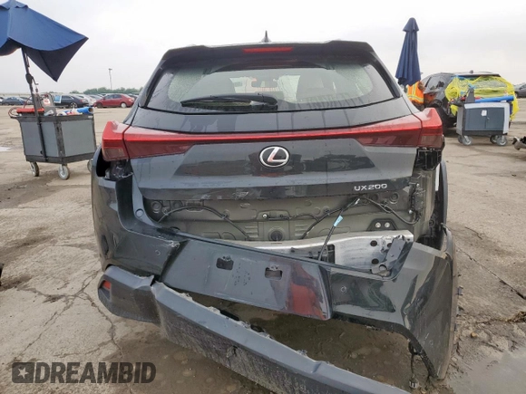 2020 Lexus UX 200 with VIN JTHX3JBH8L2021412, listed as a Copart auction lot 58896875 with 47,907 mi miles and Salvage title. Bid and sale history available at DreamBid. Image 6.