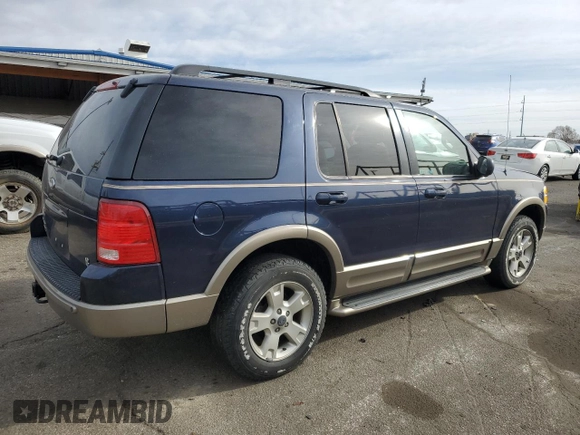 2003 Ford Explorer Eddie Bauer with VIN 1FMDU74W33UB33258, listed as a Copart auction lot 49865675 with 103,294 mi miles and Salvage Title. Bid and sale history available at DreamBid. Image 3.