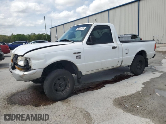 1999 Ford Ranger XL with VIN 1FTYR10V3XPB71367, listed as a Copart auction lot 48283075 with 175,353 mi miles and Salvage Title. Bid and sale history available at carsss.com. Image 1.