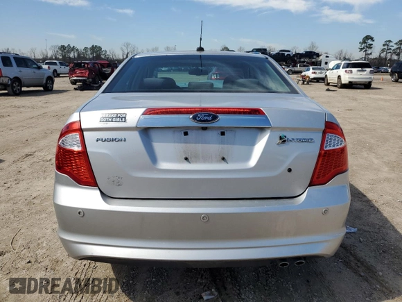 2010 Ford Fusion Hybrid with VIN 3FADP0L32AR308054, listed as a Copart auction lot 46930305 with 77,084 mi miles and Clean Title. Bid and sale history available at carsss.com. Image 6.