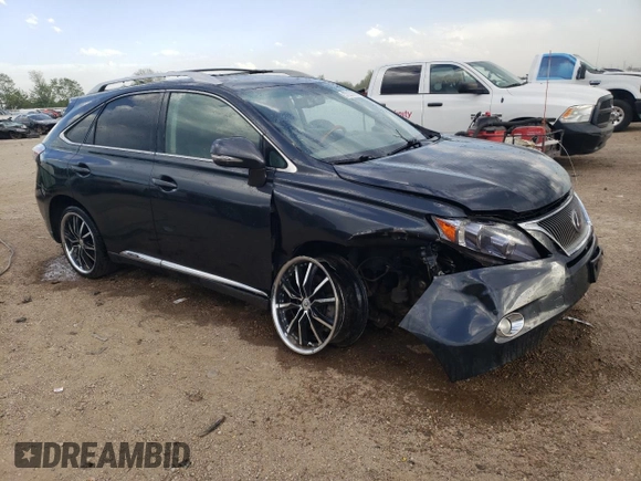 2011 Lexus RX 450h with VIN JTJBC1BA3B2039830, listed as a Copart auction lot 57277295 with 222,381 mi miles and Salvage title. Bid and sale history available at DreamBid. Image 4.