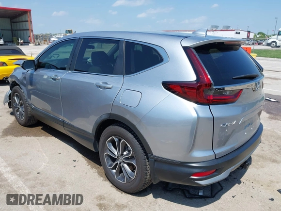 2020 Honda CR-V EX with VIN 7FART6H51LE008457, listed as a IAAI auction lot 42102726 with 47,571 mi miles and . Bid and sale history available at carsss.com. Image 3.