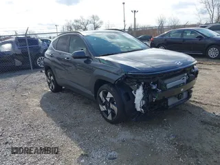 2025 Hyundai Kona Limited с VIN KM8HECA39SU190015, выставлен на аукционе IAAI как лот 41971064 с пробегом 2 595 миль миль и . История ставок и продаж доступна на DreamBid. Изображение 1.