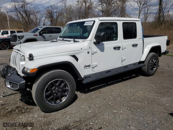 2023 Jeep Gladiator Overland with VIN 1C6HJTFG9PL535396, listed as a Copart auction lot 53423225 with 45,596 mi miles and Non Repairable. Bid and sale history available at carsss.com. Image 1.