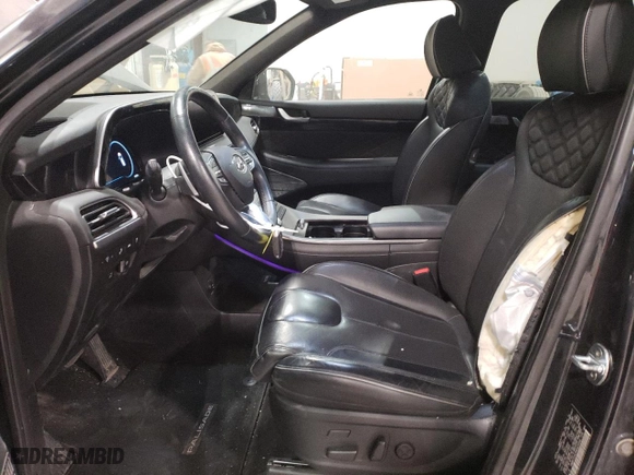 2022 Hyundai Palisade Calligraphy with VIN KM8R7DHE9NU425996, listed as a Copart auction lot 44809645 with 69,050 mi miles and Salvage Title. Bid and sale history available at carsss.com. Image 7.