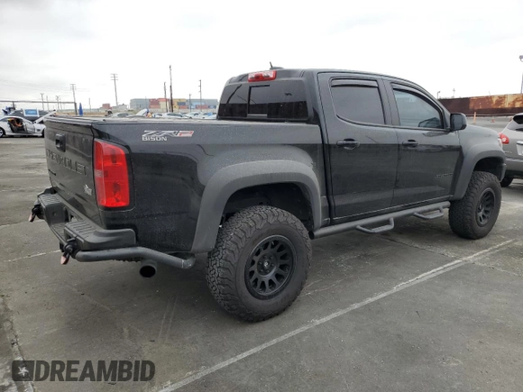 2021 Chevrolet Colorado 4WD ZR2 with VIN 1GCGTEEN3M1293299, listed as a Copart auction lot 59809995 with 21,890 mi miles and Salvage title. Bid and sale history available at DreamBid. Image 3.
