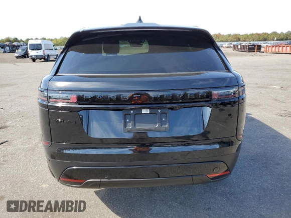 2025 Land Rover Range Rover Velar S with VIN SALYJ2EX2SA801486, listed as a Copart auction lot 74294304 with 55 mi miles and Salvage title. Bid and sale history available at DreamBid. Image 6.