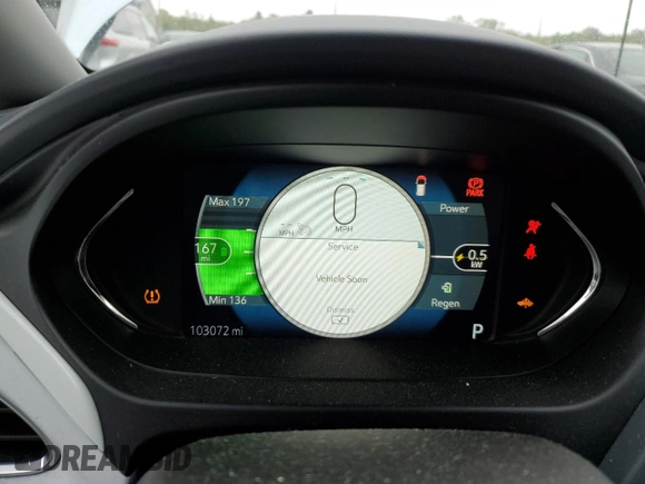 2017 Chevrolet Bolt EV LT with VIN 1G1FW6S0XH4141566, listed as a Copart auction lot 57766735 with 103,072 mi miles and Salvage title. Bid and sale history available at DreamBid. Image 9.
