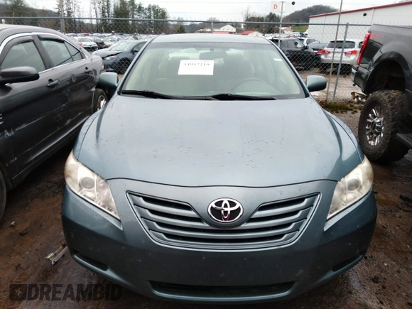 2009 Toyota Camry with VIN 4T1BE46K19U907741, listed as a IAAI auction lot 34957219 with 97,962 mi miles. Bid and sale history available at carsss.com. Image 6.