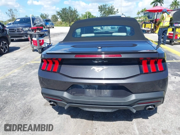 2024 Ford Mustang EcoBoost with VIN 1FAGP8UH9R5123133, listed as a IAAI auction lot 42538350 with 33,581 mi miles and . Bid and sale history available at DreamBid. Image 16.