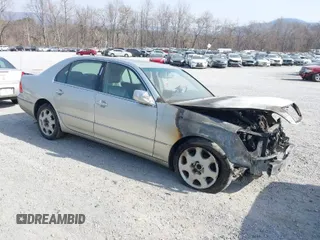 2002 Lexus LS 430 with VIN JTHBN30F320091170, listed as a IAAI auction lot 41816208 with Not Provided miles. Bid and sale history available at carsss.com. Image 1.